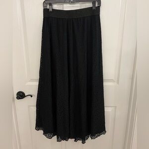 LuLaRoe Maxi Black Lace Skirt